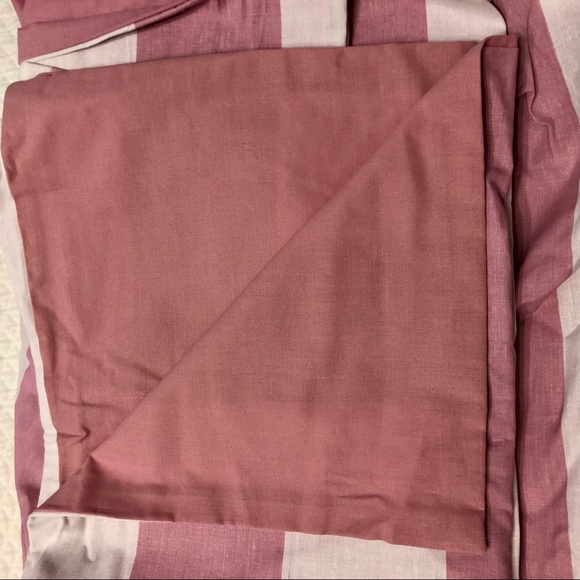 NWT Pillowfort Duvet Cover Set Purple Rugby Stripe Twin - Picture 8 of 9